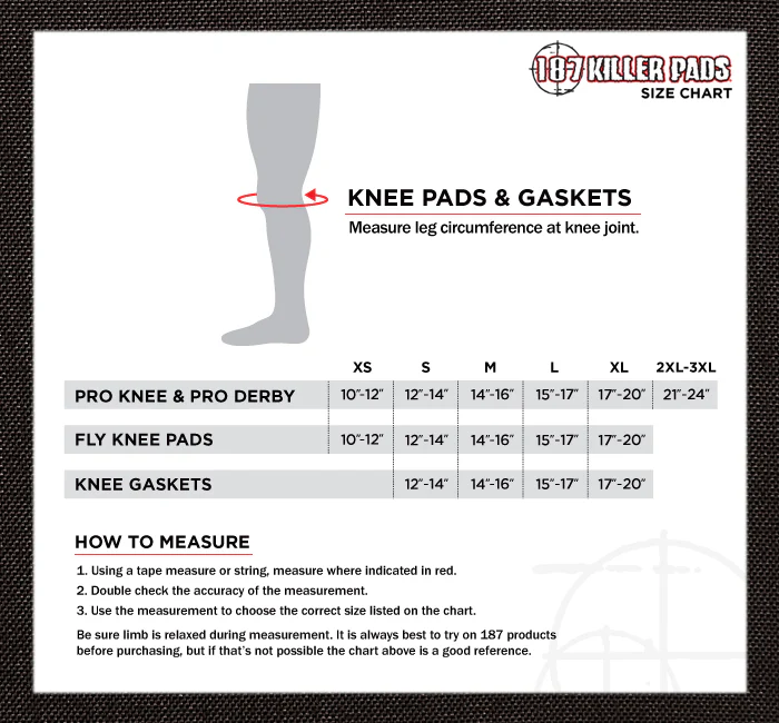 187 Slim Knee Pad - BLACK - Image 3