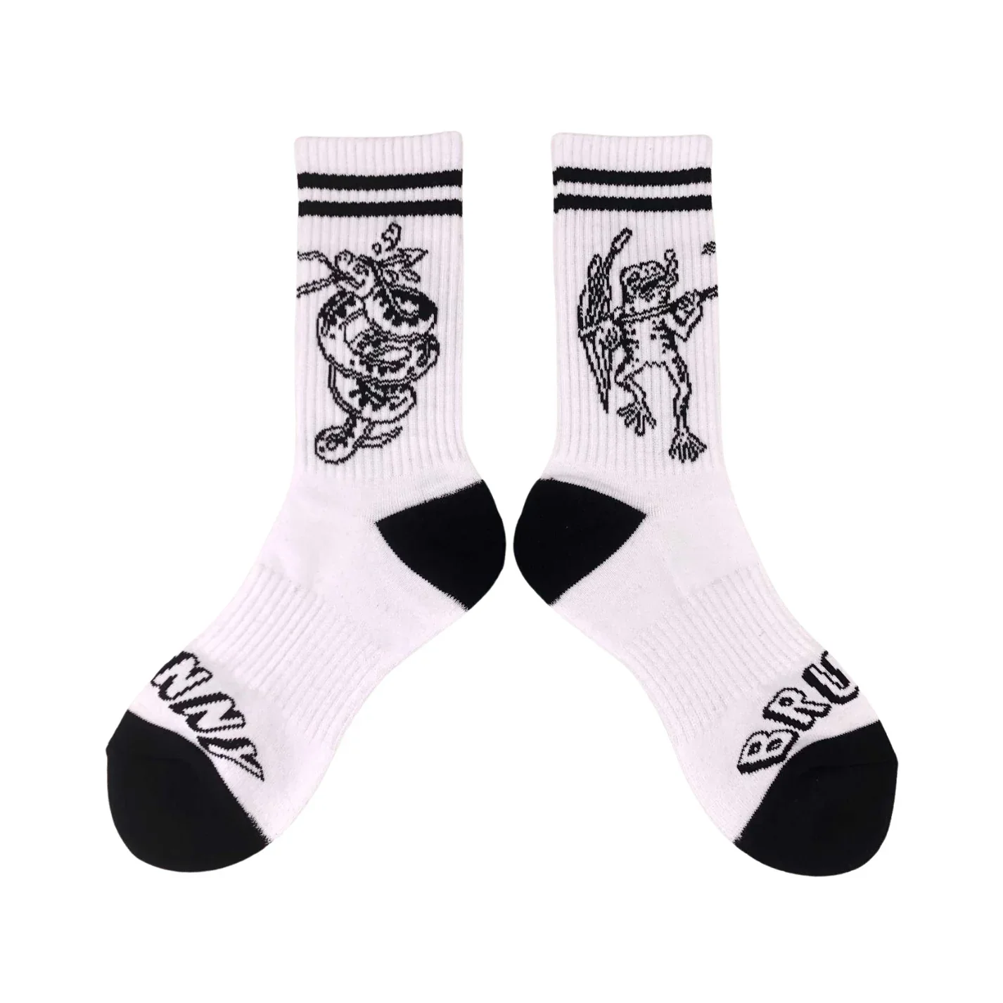 Brunny Gero Gero Padded Skate Socks - WHITE - Image 2