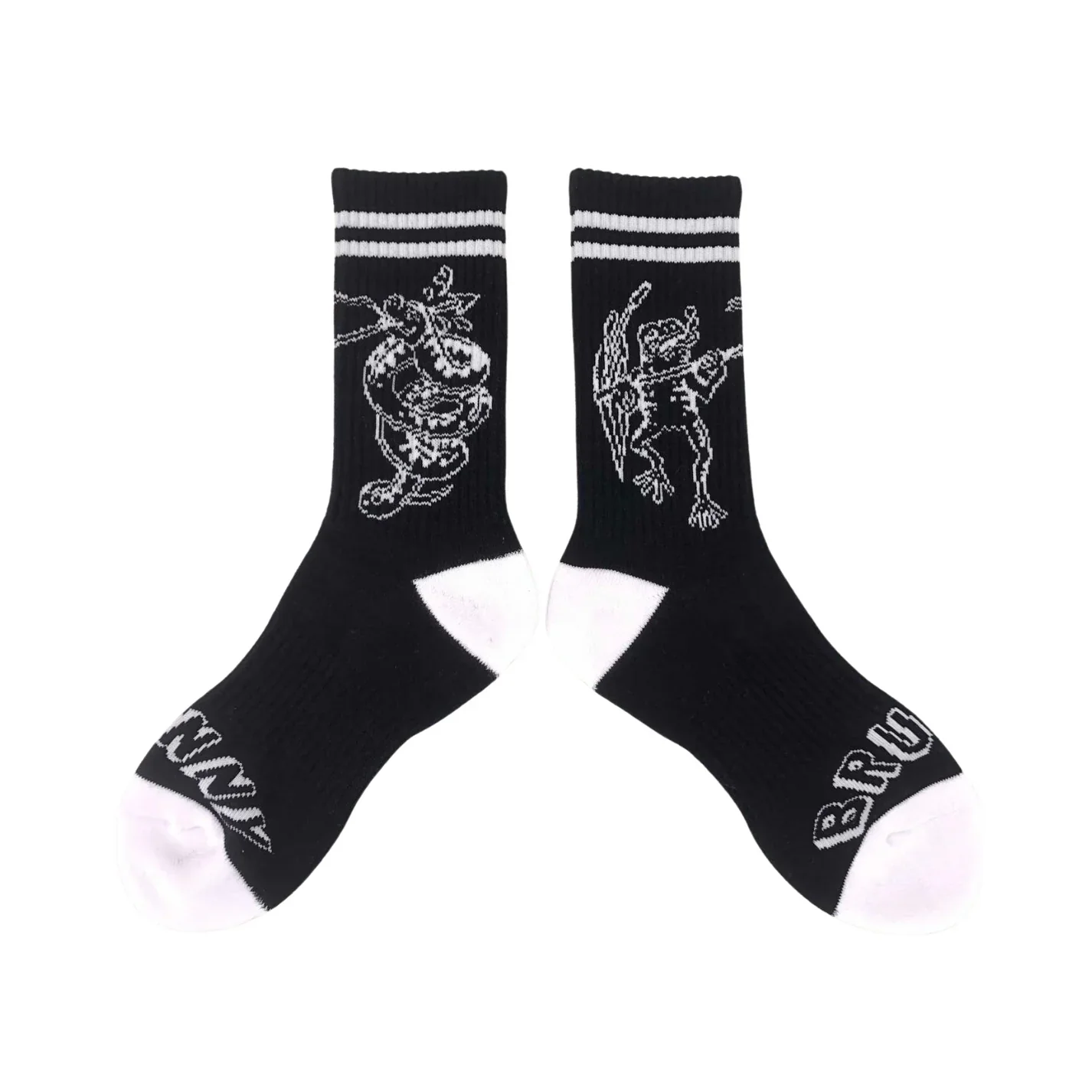 BRUNNY Gero Gero Padded Skate Socks - BLACK - Image 2