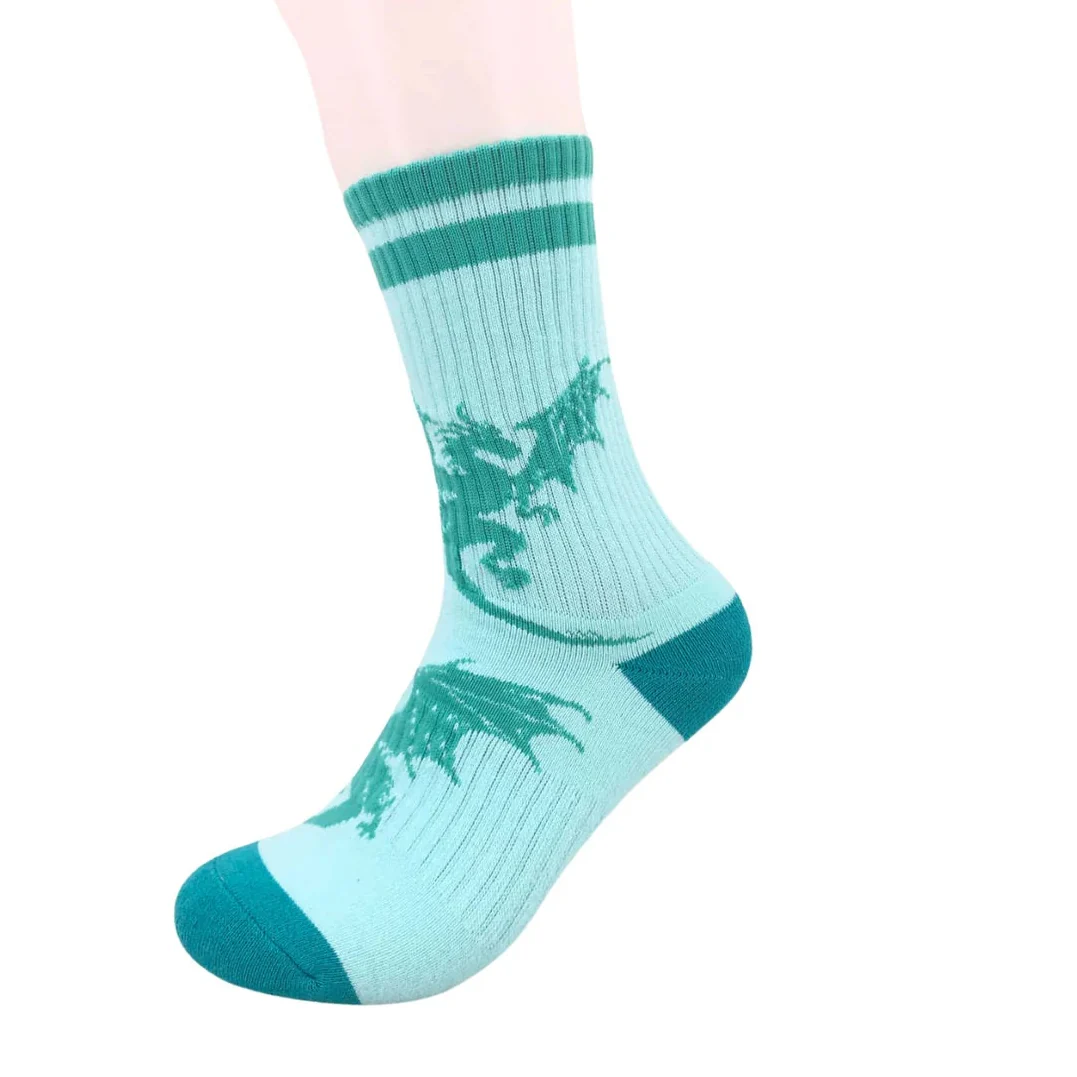 Brunny Padded Skate Socks - Blue Hydra - Image 2