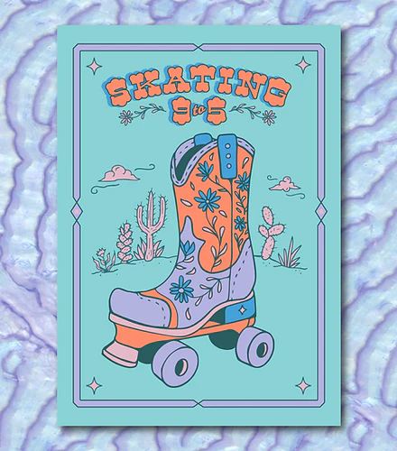Create and Skate Factory - Print - SKATING 9-5 - Image 3