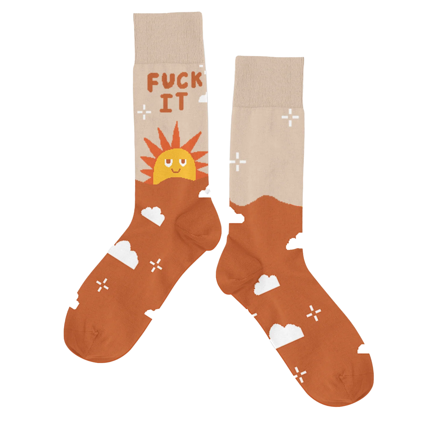 Crew Length Tube Socks - FUCK IT