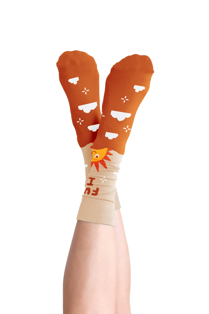 Crew Length Tube Socks - FUCK IT - Image 2