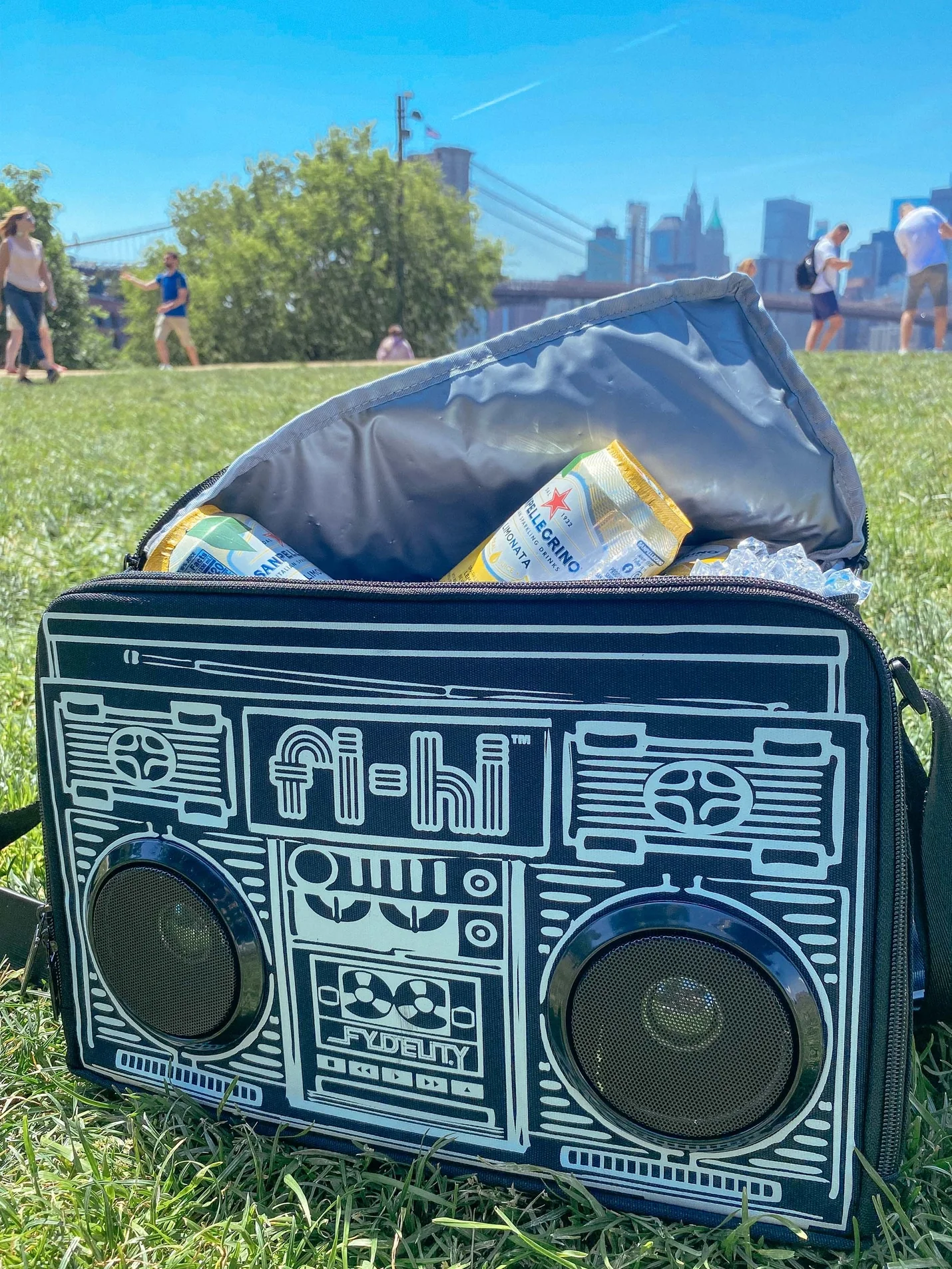 FI-HI Coolio Cooler: Le Boom Box BLACK - Image 6