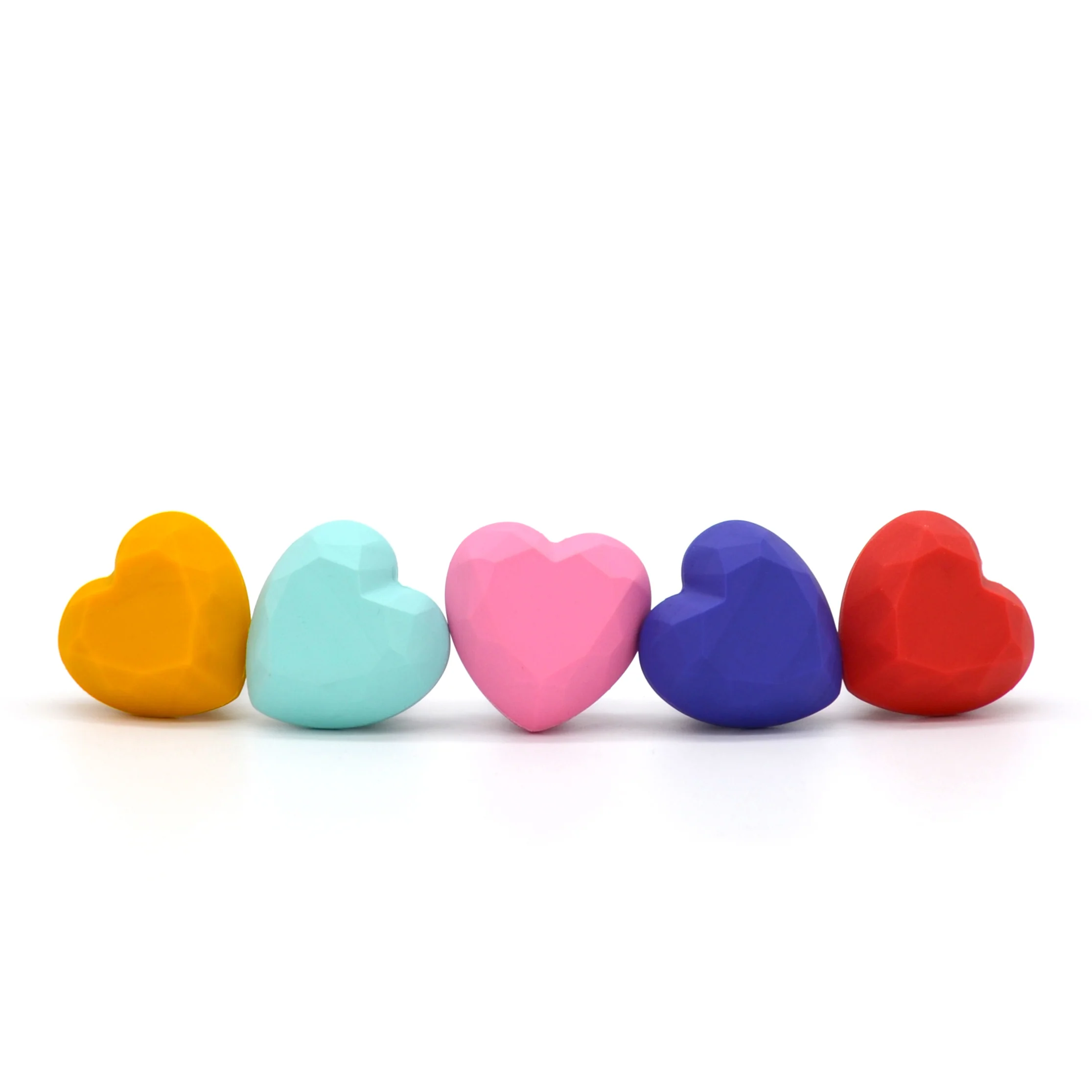 Geometric Toe Stop - HEART GEM Long Stem