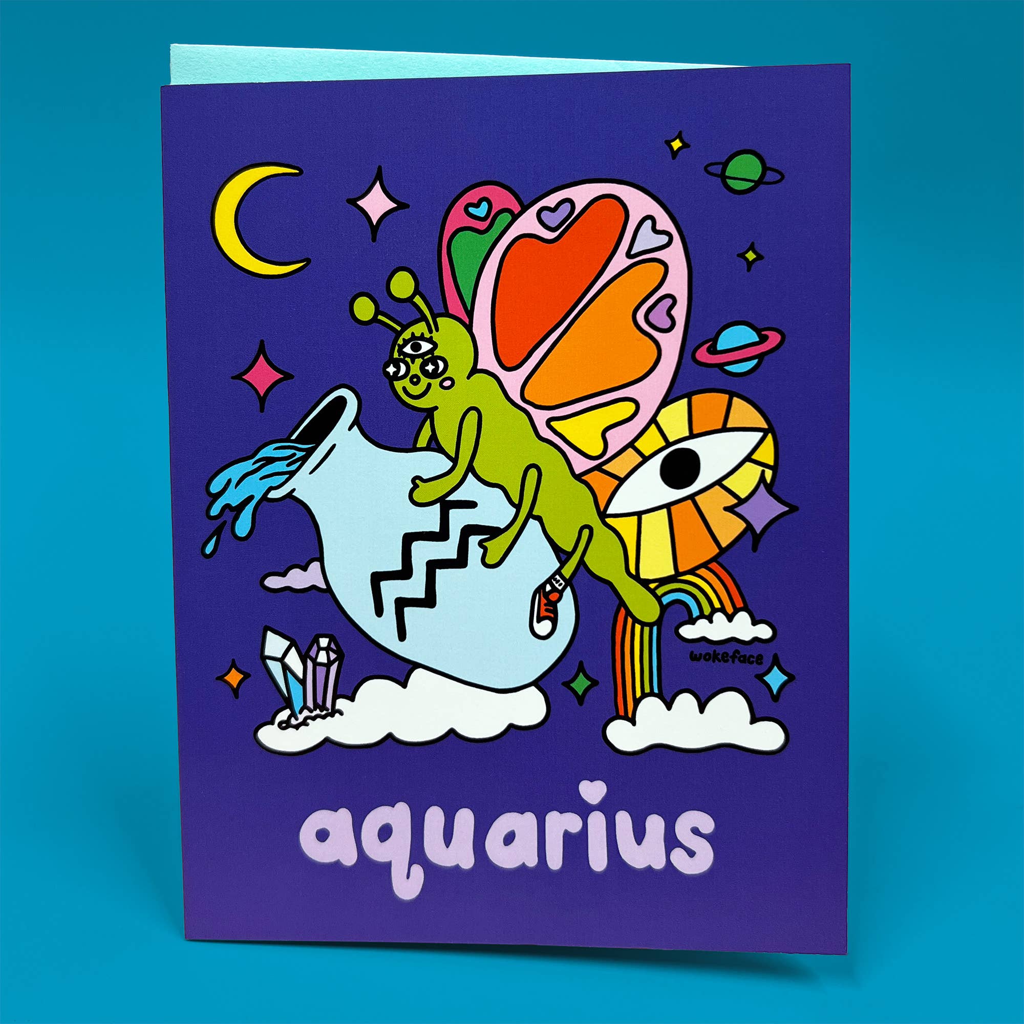 Greeting Card - Zodiac: Aquarius