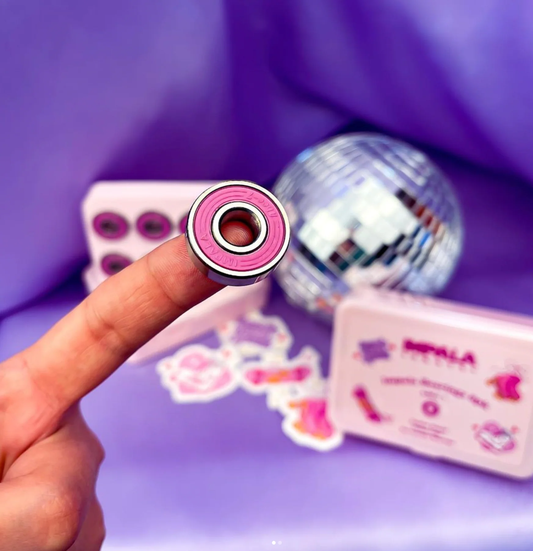 Abec 7 Bearings - IMPALA PINK - Image 2