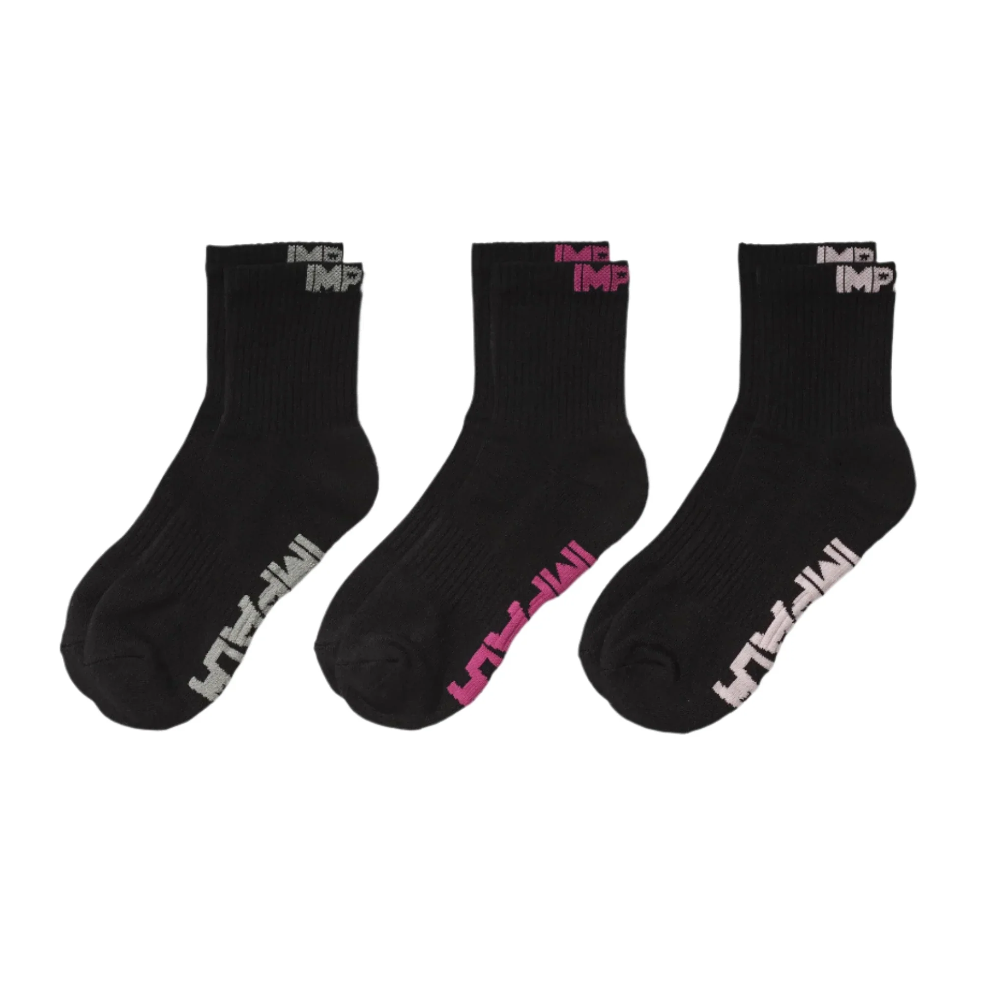 Impala Everyday Sock 3pk - BLACK