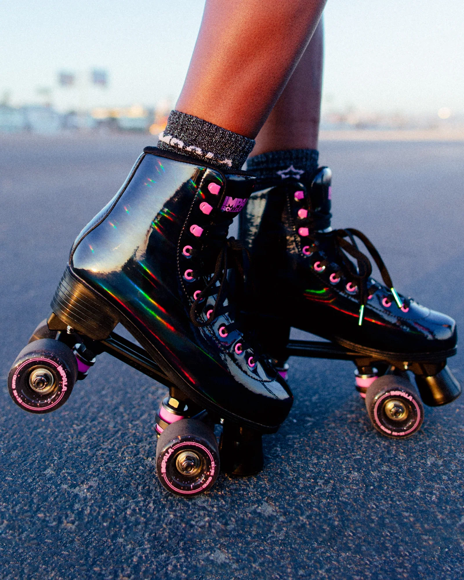 Impala Roller Skates - BLACK HOLOGRAPHIC - Image 4