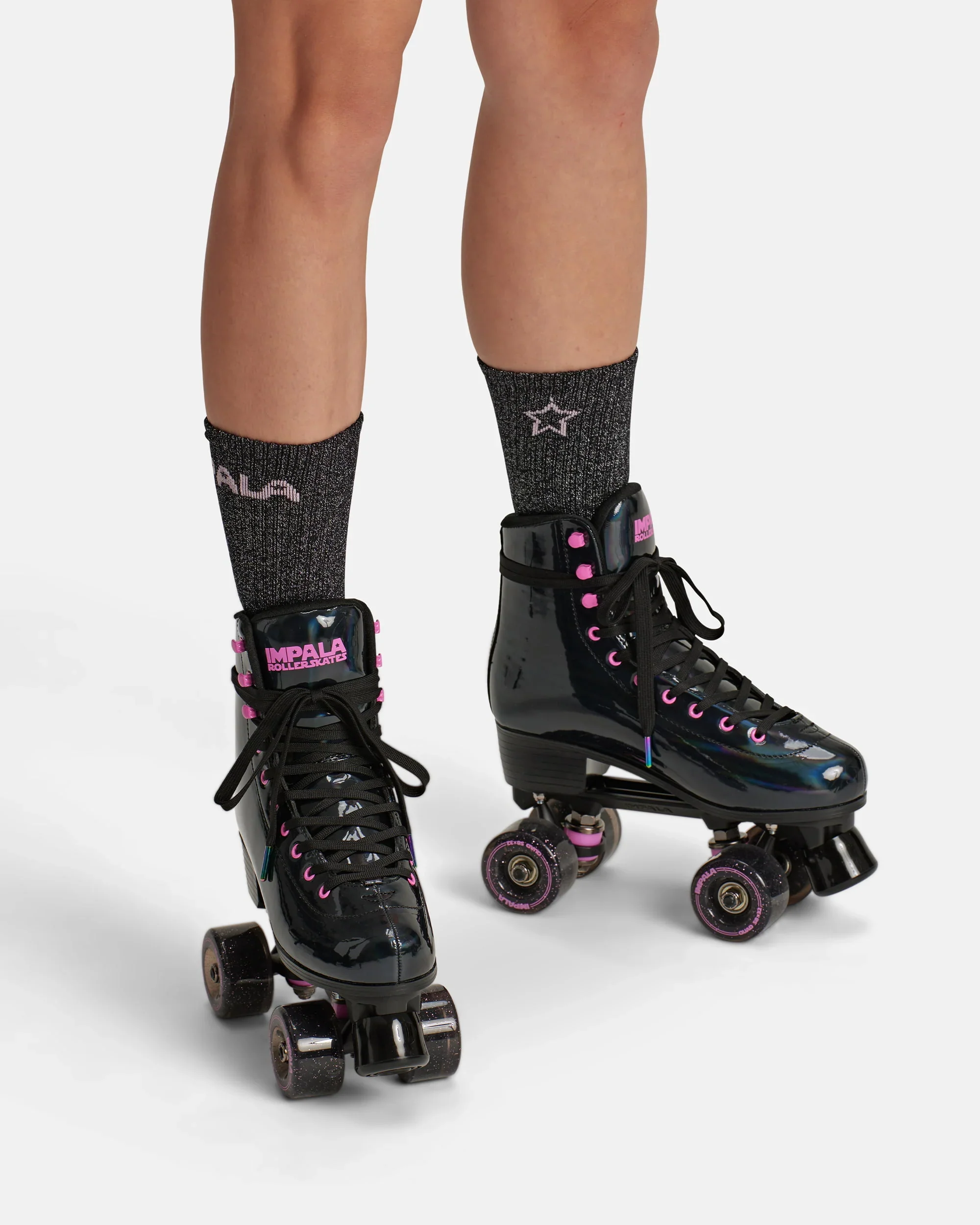 Impala Roller Skates - BLACK HOLOGRAPHIC - Image 6