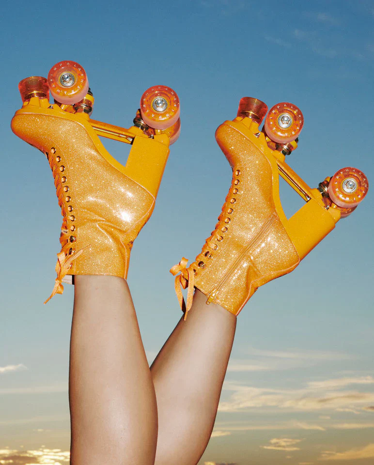 Impala High Heel Roller Skates - MARAWA SPARKLE ORANGE - Image 3