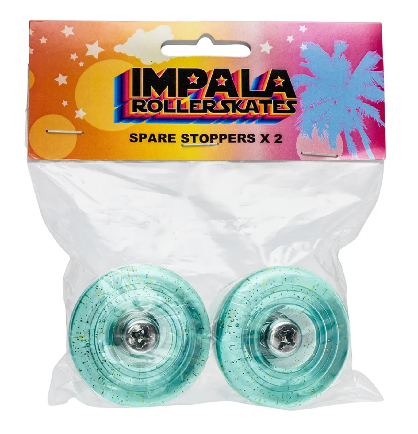 Impala Toe Stop - CLEAR AQUA GLITTER - Image 2