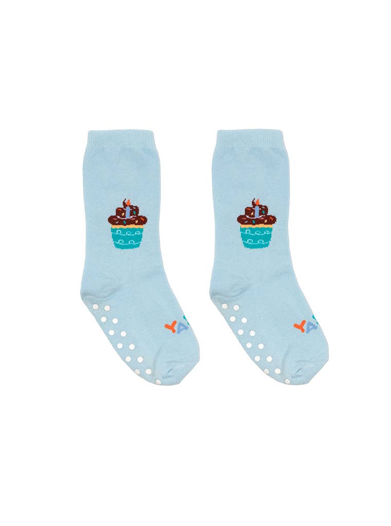 Kids Packaged Crew Socks - Birthday Cupcake - Image 3