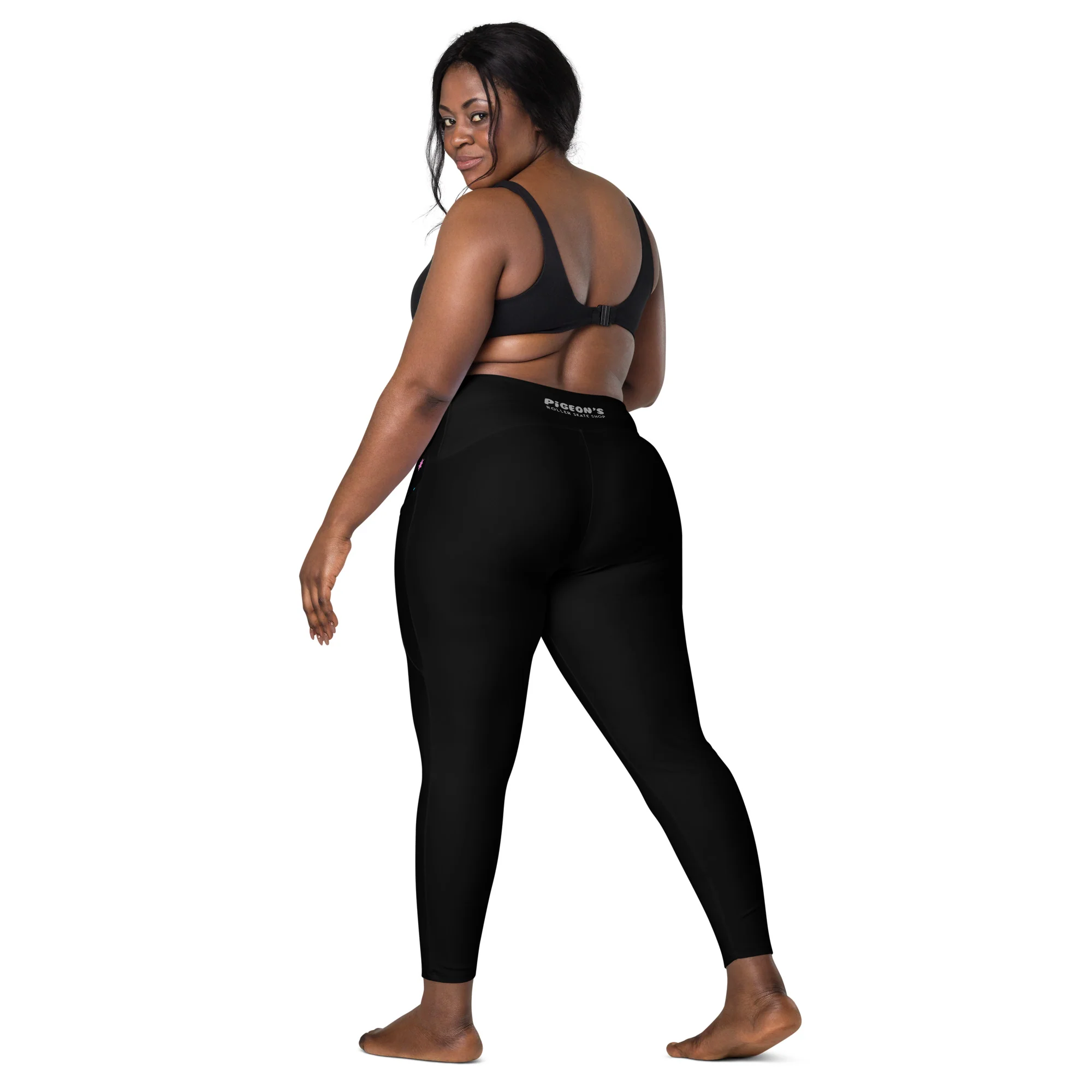 Pigeon's Skate Leggings with Pockets - BLACK