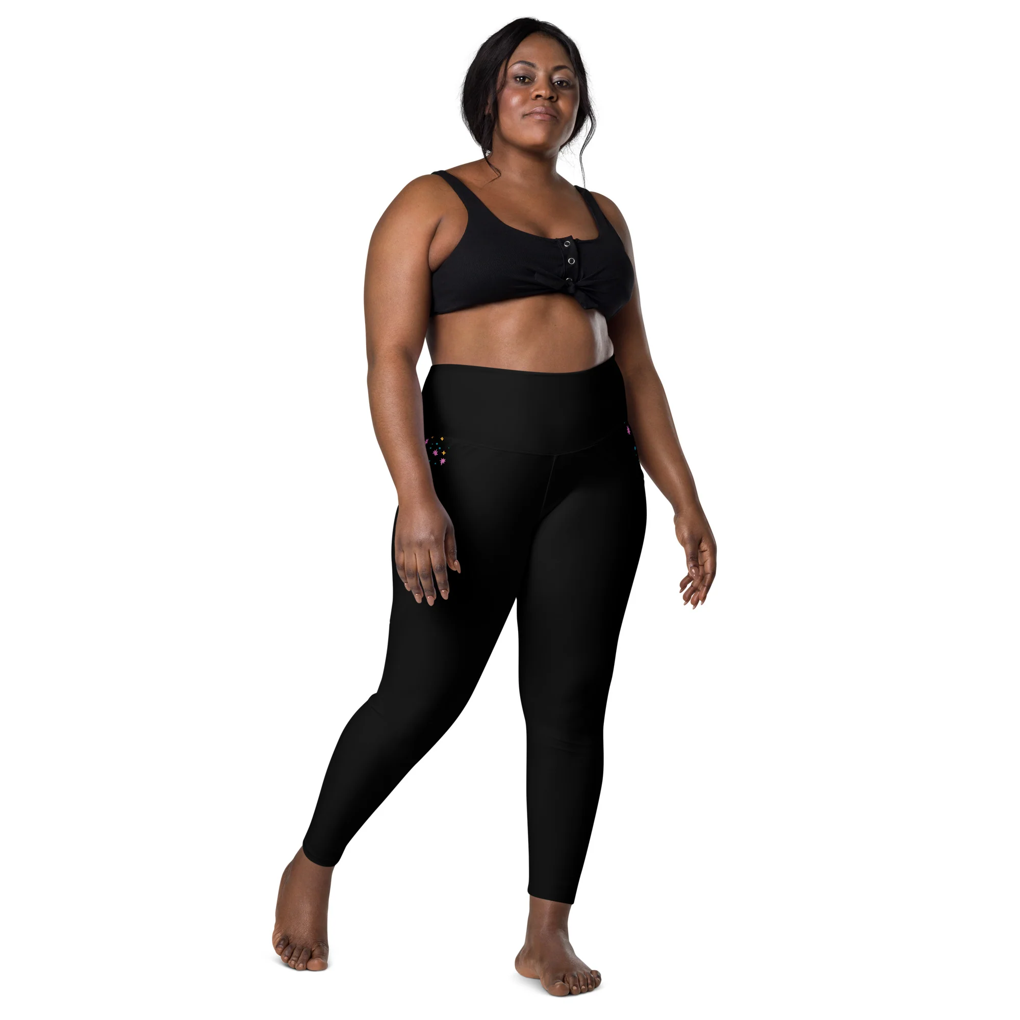 Pigeon's Skate Leggings with Pockets - BLACK - Image 2