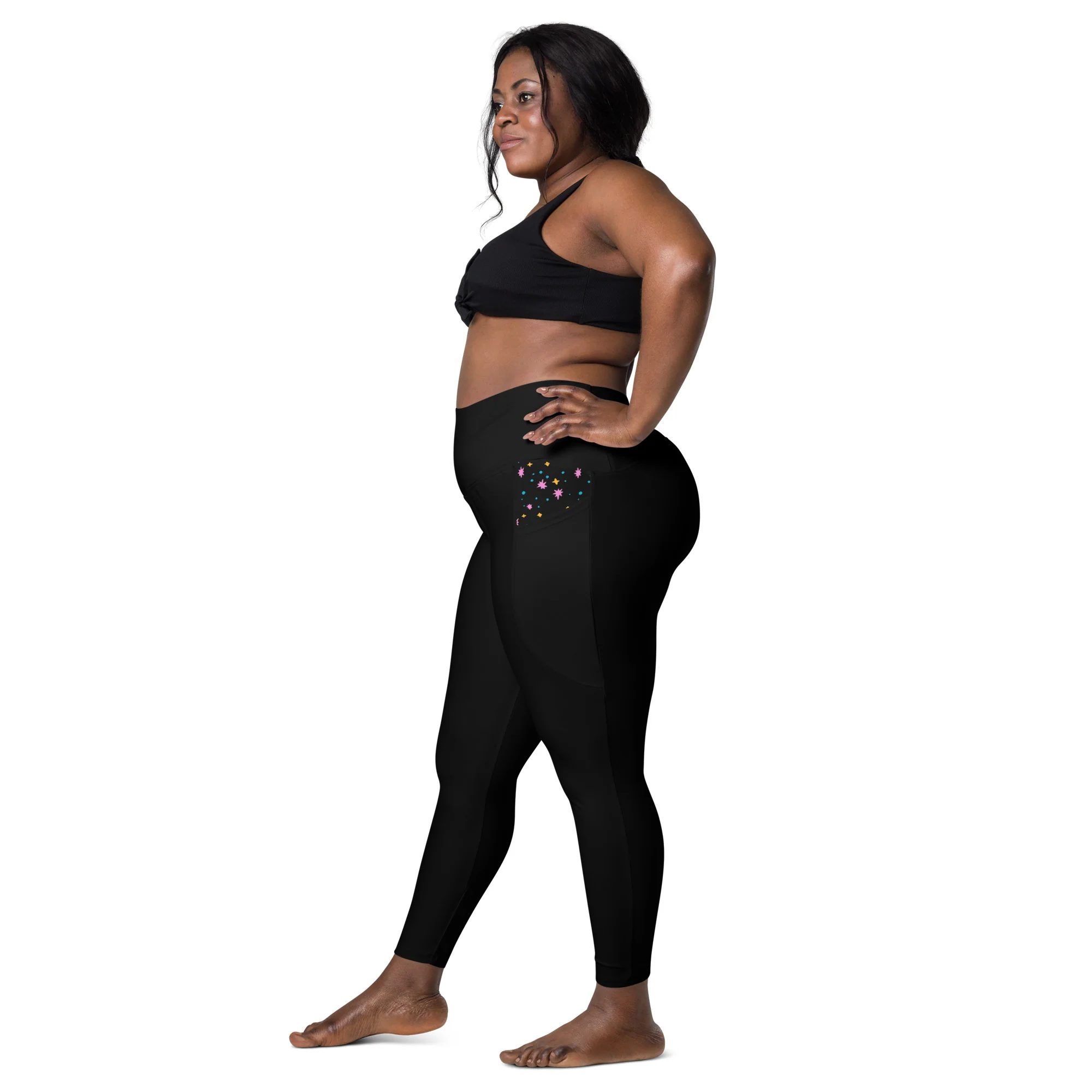 Pigeon's Skate Leggings with Pockets - BLACK - Image 3