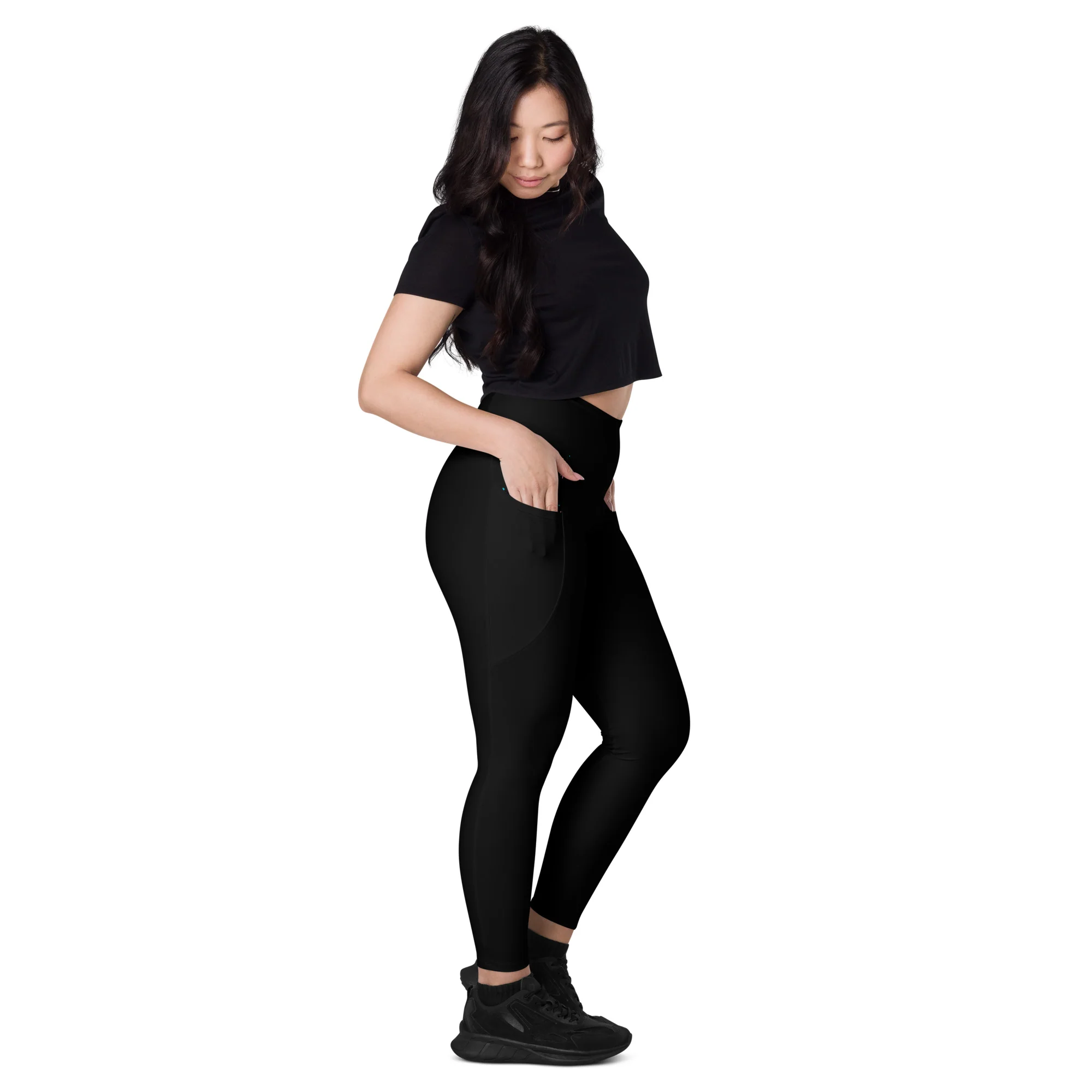Pigeon's Skate Leggings with Pockets - BLACK - Image 4