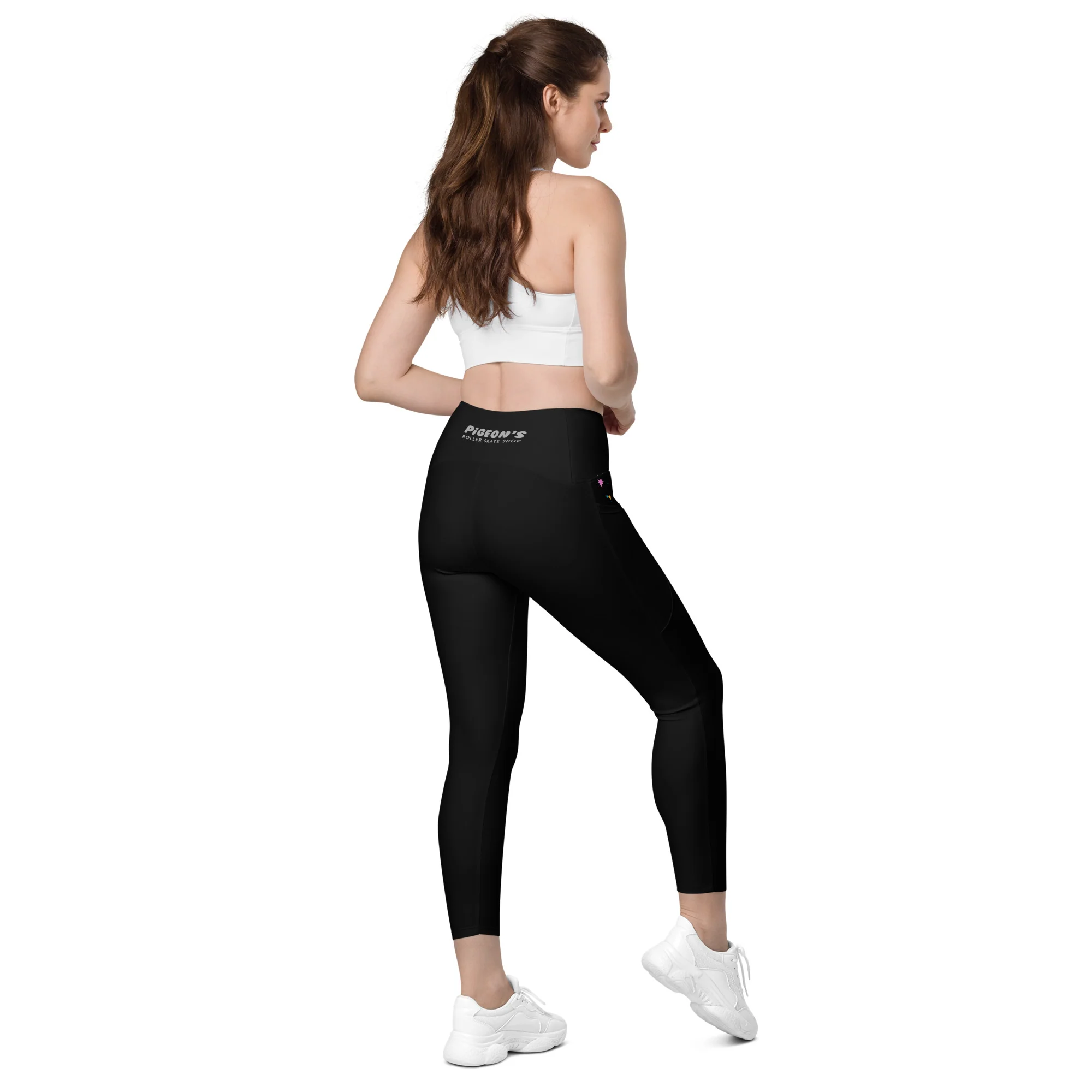 Pigeon's Skate Leggings with Pockets - BLACK - Image 7