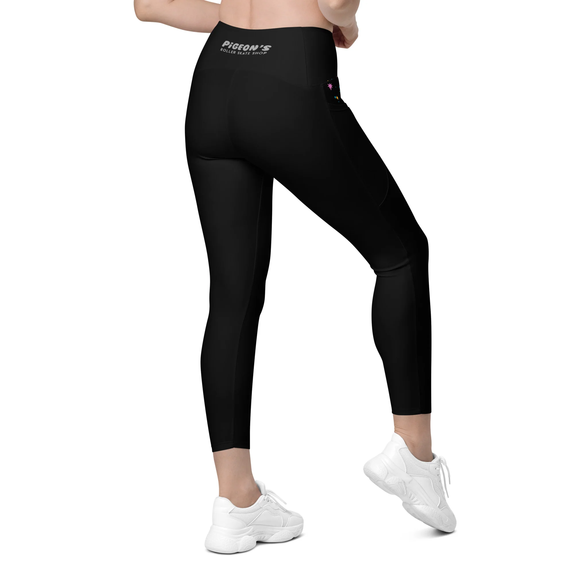 Pigeon's Skate Leggings with Pockets - BLACK - Image 9