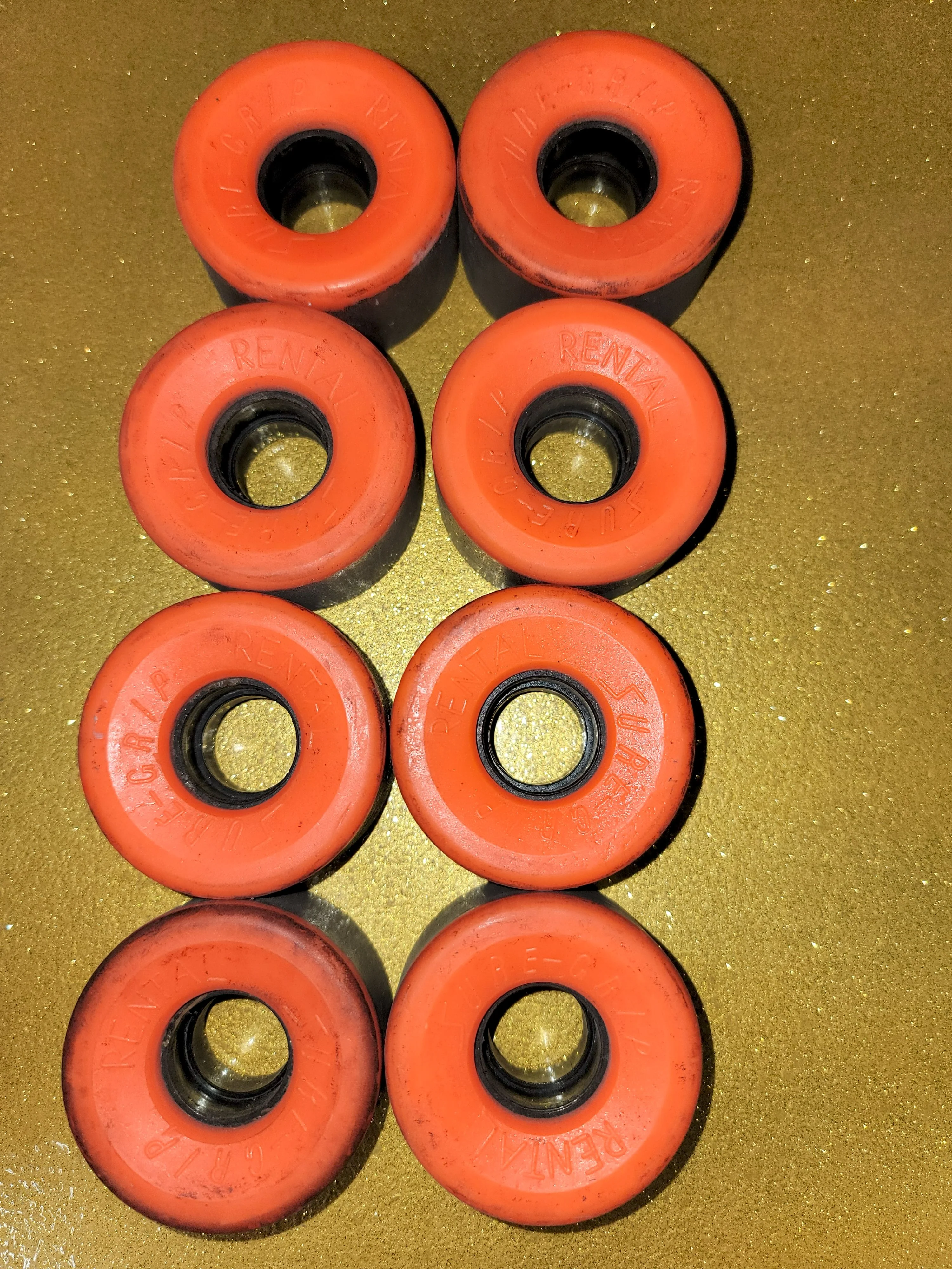 ORANGE RENTAL WHEELS (SET OF 8)