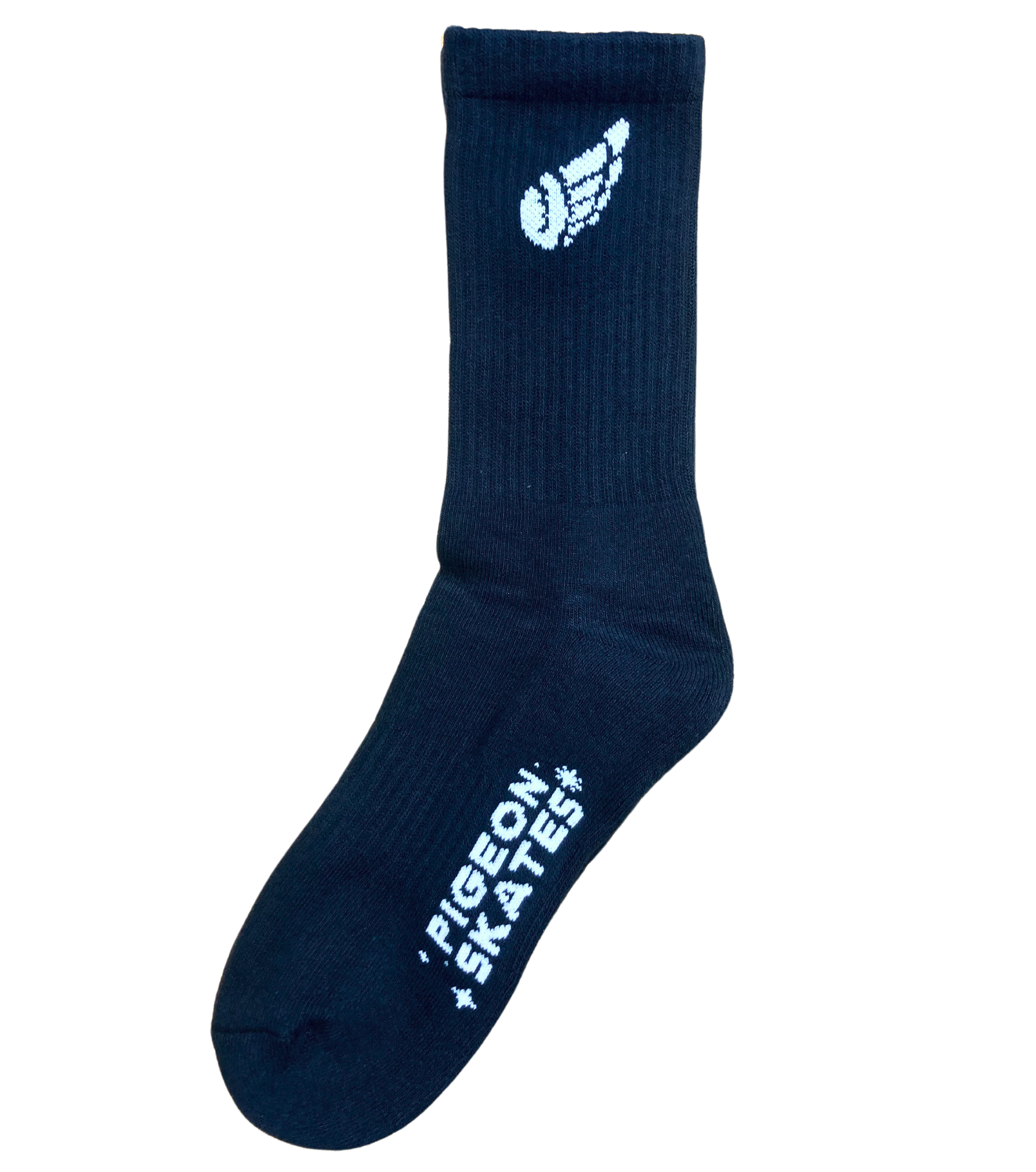 Pigeon's Performance Skate Socks - BLACK WING