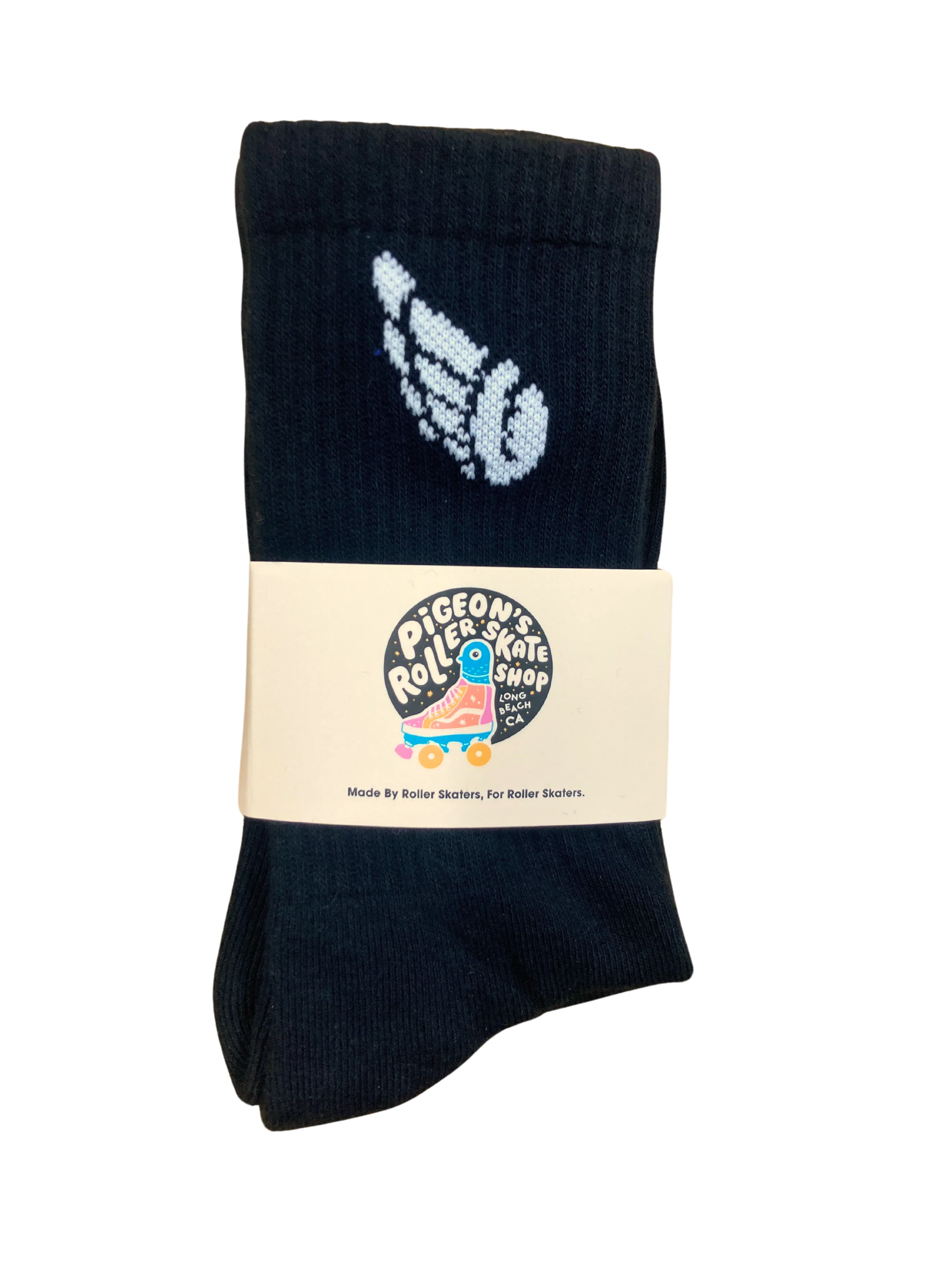 Pigeon's Performance Skate Socks - BLACK WING - Image 2