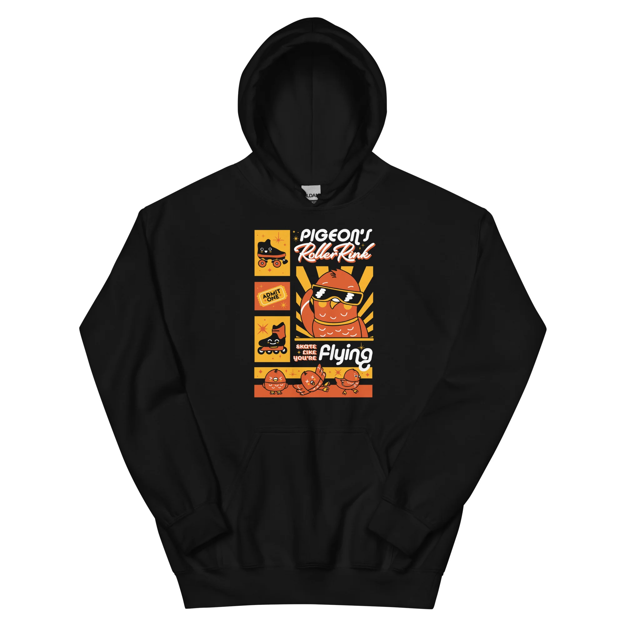 Pigeon's Roller Rink Kawaii Unisex Hoodie
