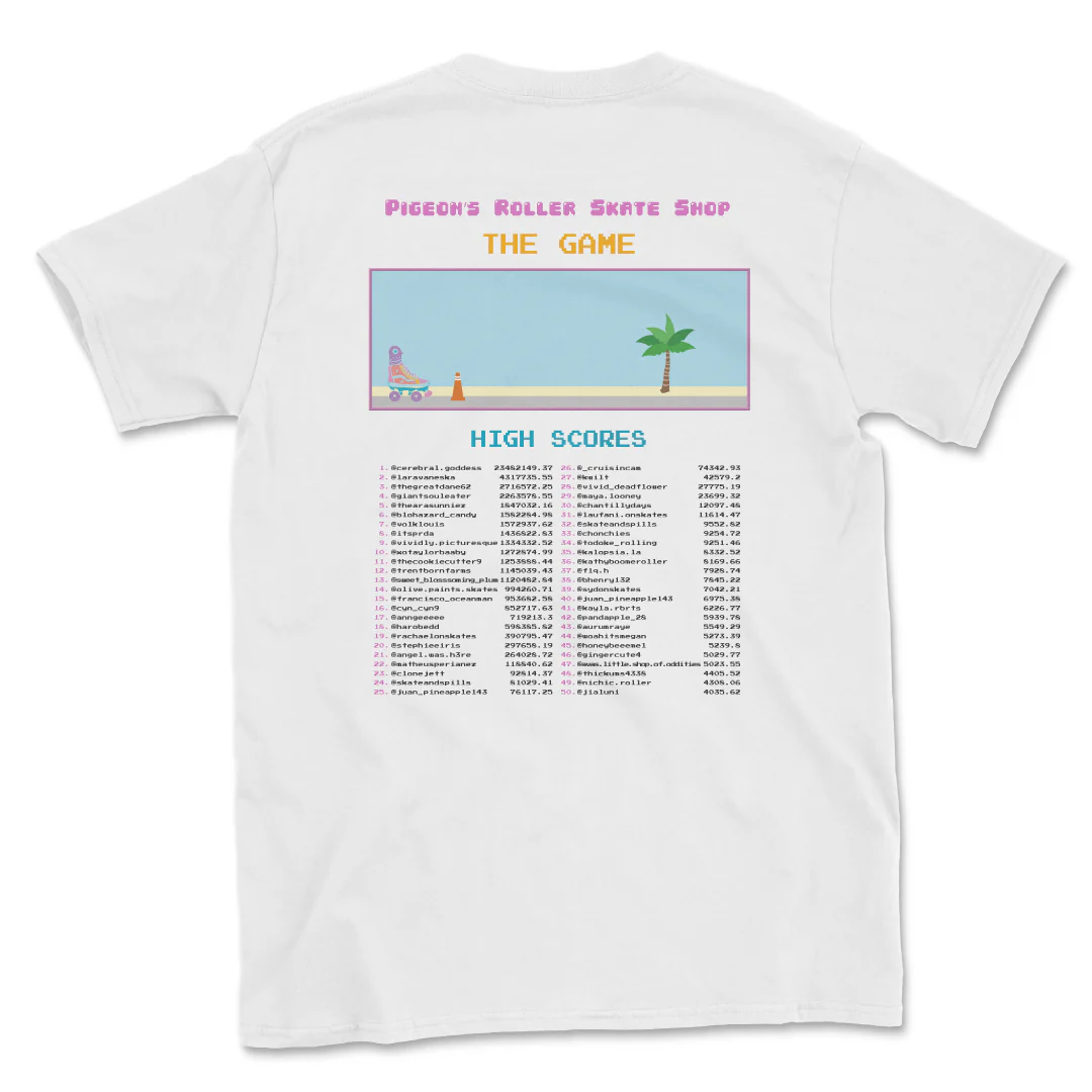 Pigeon's Skate Shop "THE GAME" SHIRT