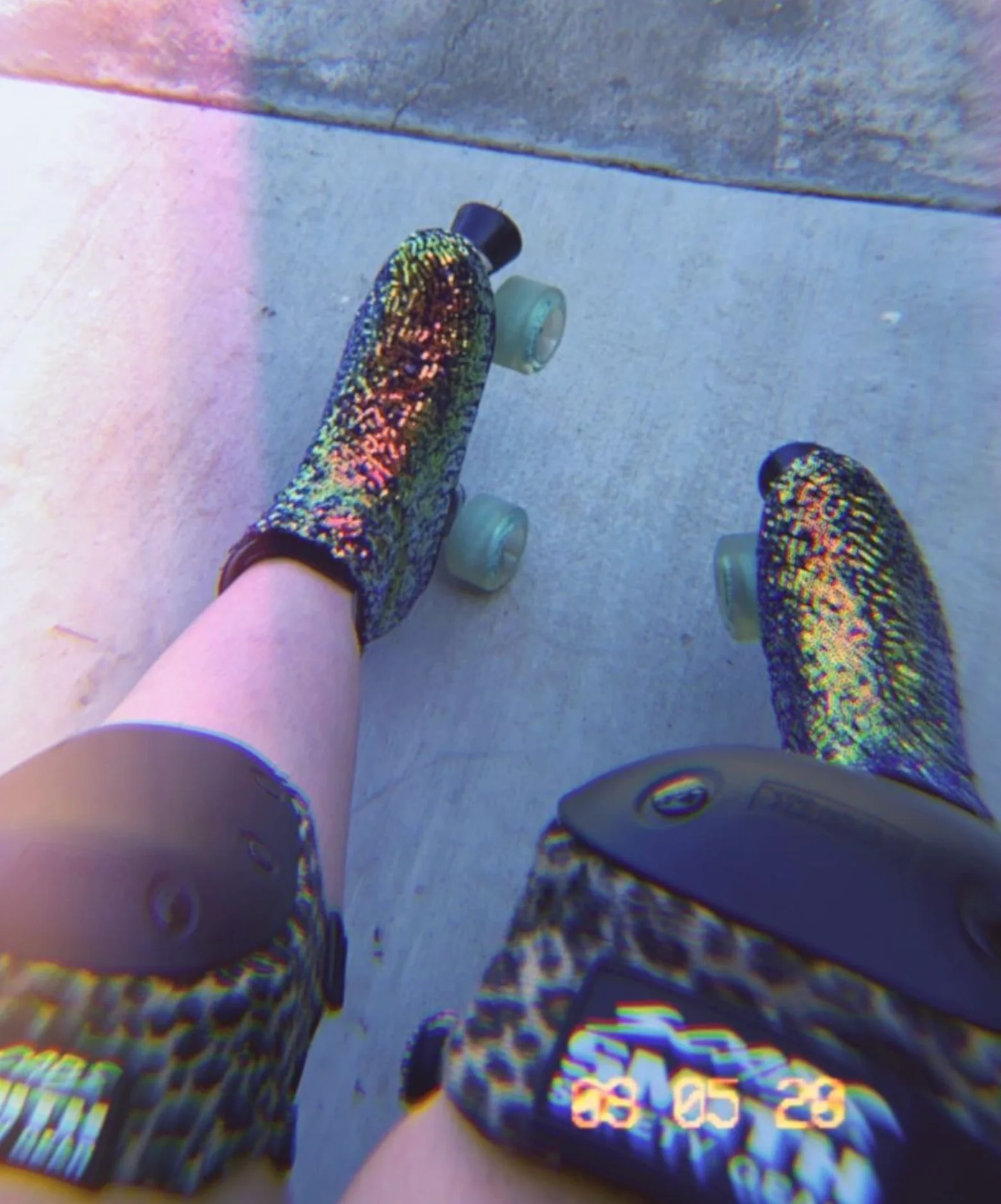 Roller Skate Boot Covers - MULTICOLOR SEQUINS - Image 3