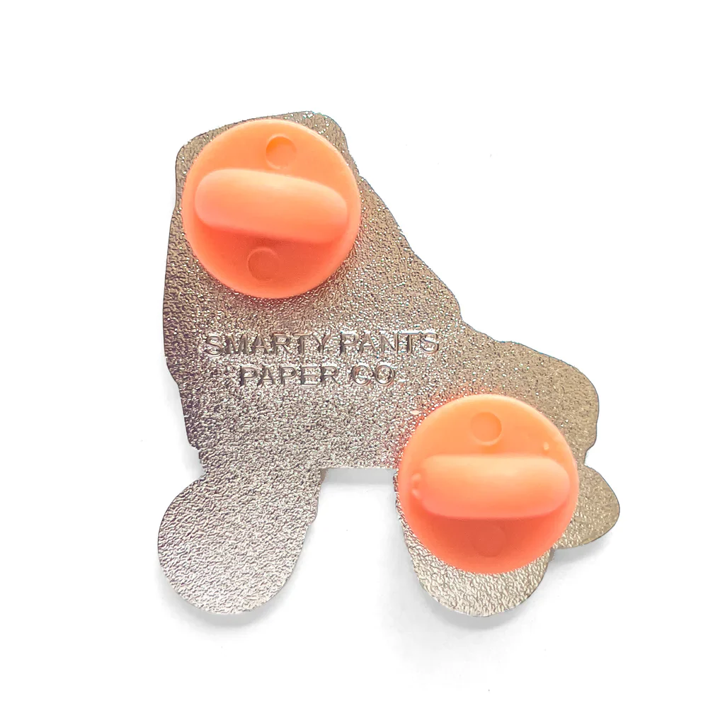 Roller Skate Pin - BROWN/ORANGE - Image 3