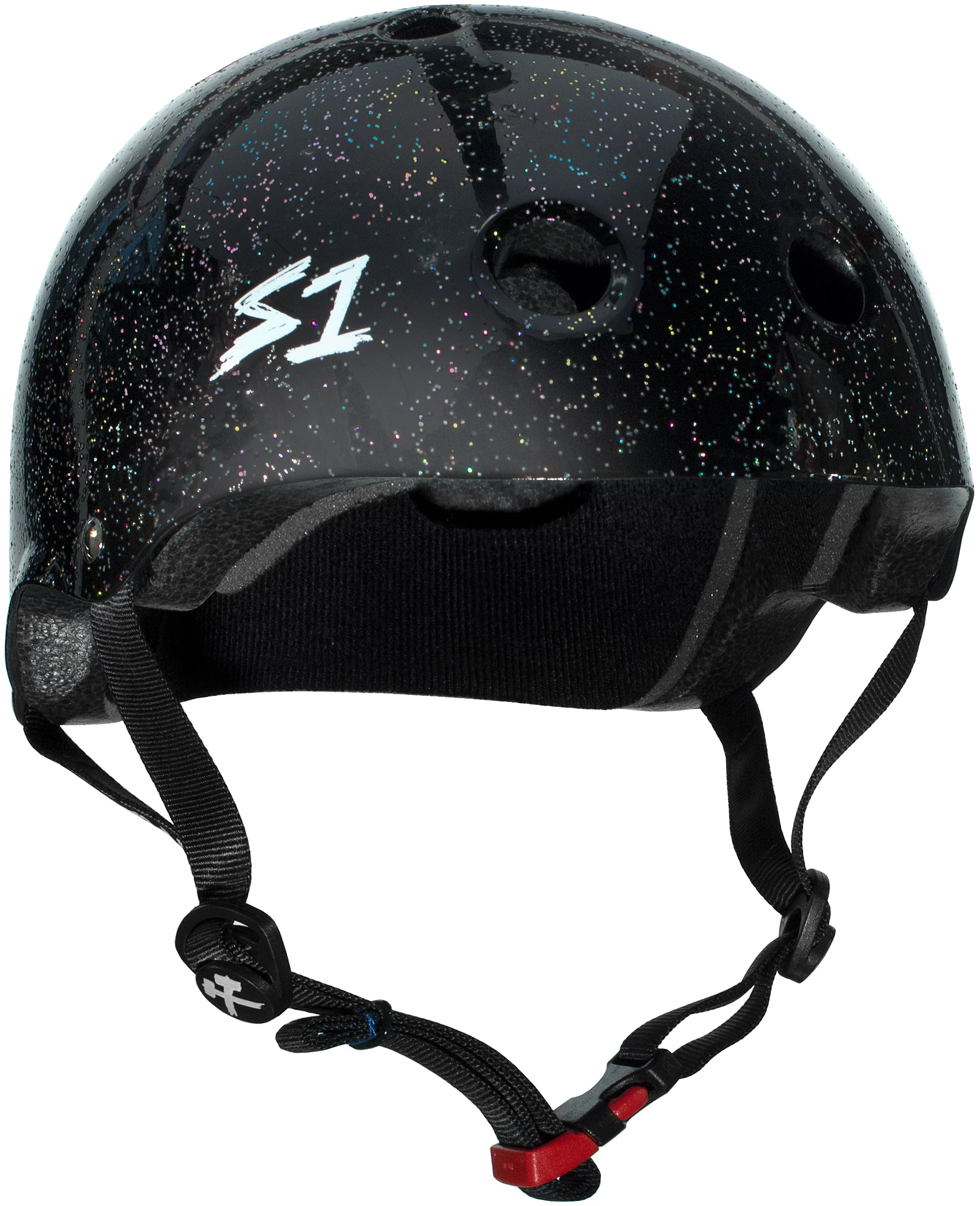 S1 Mini Lifer *KIDS* Helmet - BLACK GLOSS GLITTER