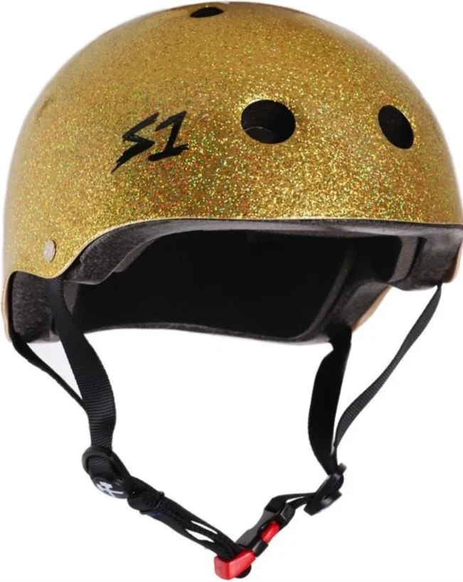 S1 Mini Lifer *KIDS* Helmet - GOLD GLOSS GLITTER