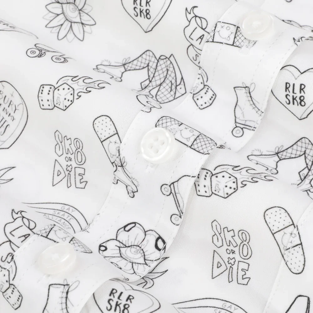 Skate Crop Button Up - KAT - Image 2