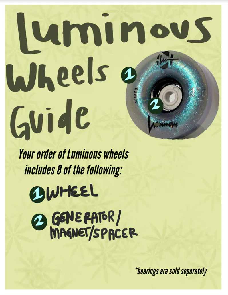 Luminous Sparkle Light Up Wheels 8-pack - Image 7