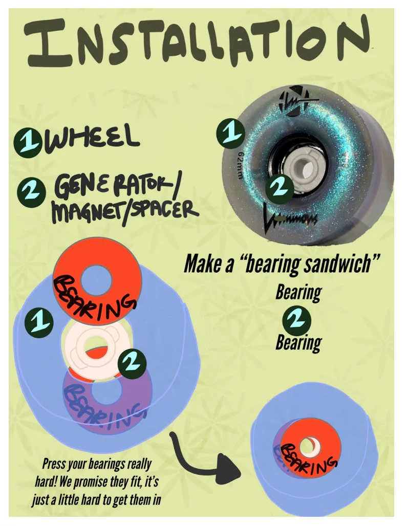 Luminous Sparkle Light Up Wheels 8-pack - Image 8