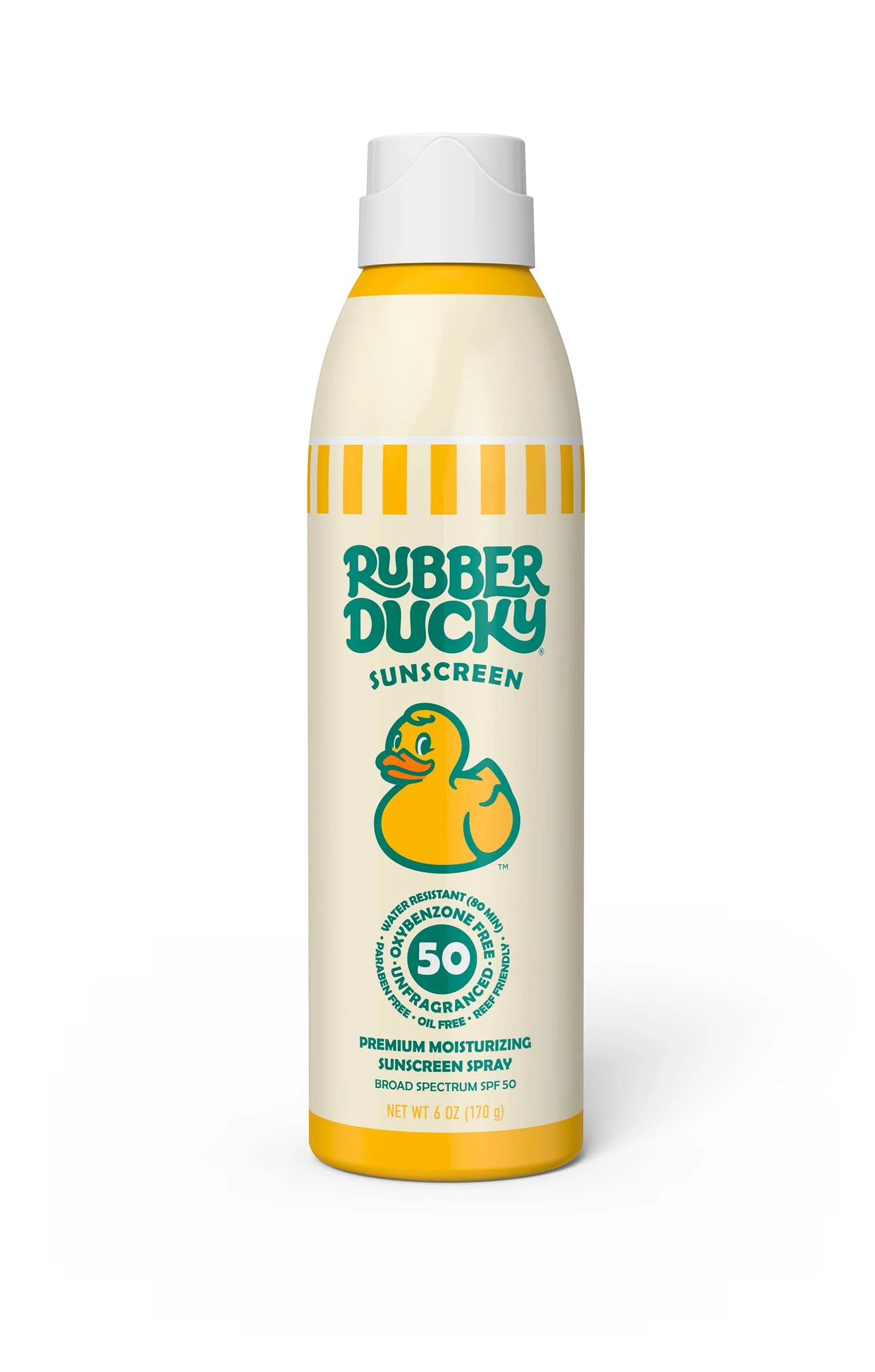 Rubber Ducky SPF 50 Sunscreen Spray - 6 oz Clear