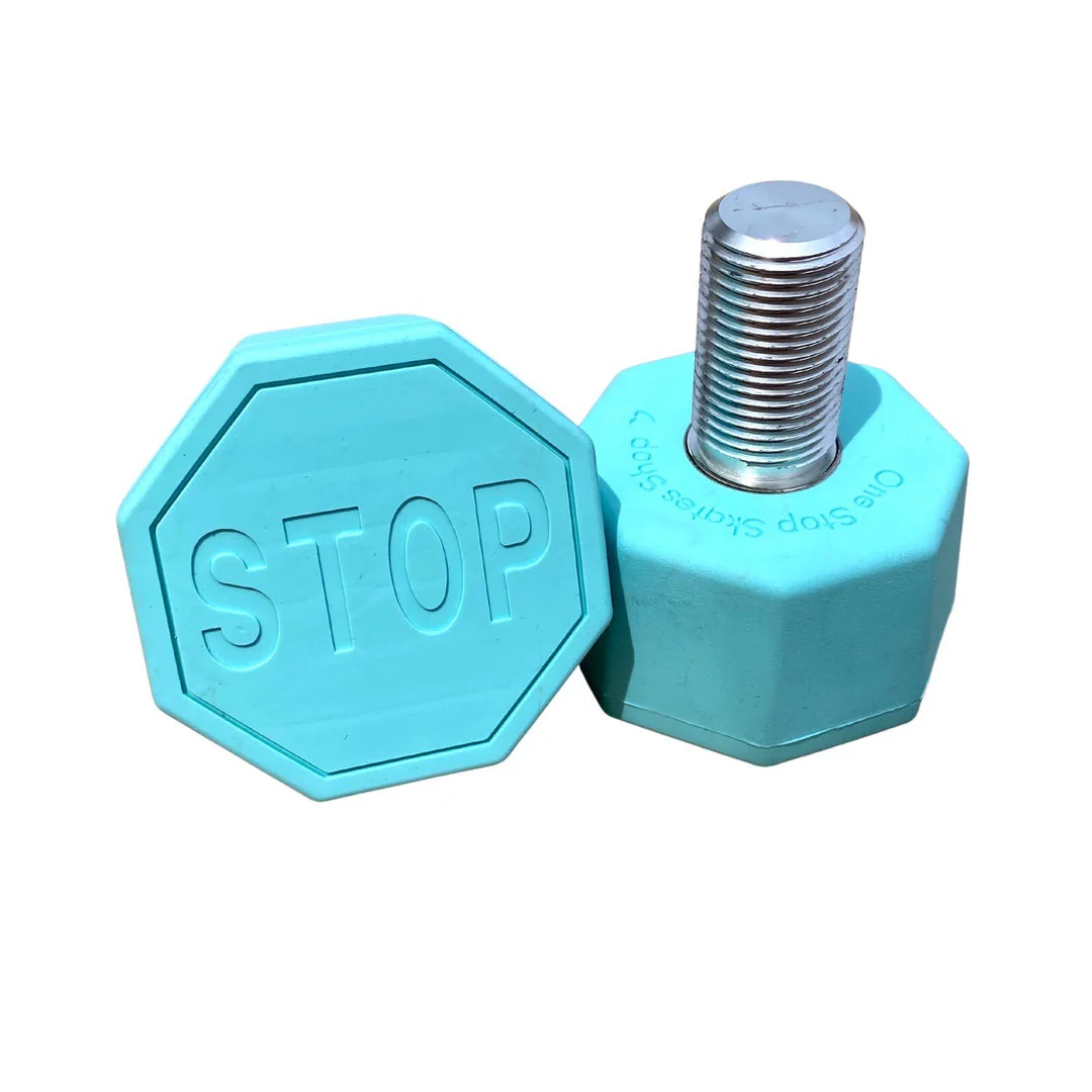 Stop Sign Toe Stops - AQUA