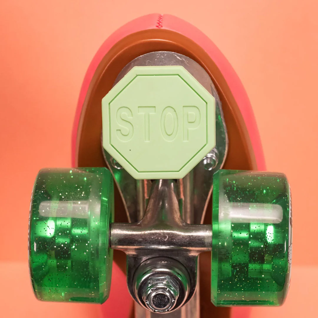 Stop Sign Toe Stops - GREEN