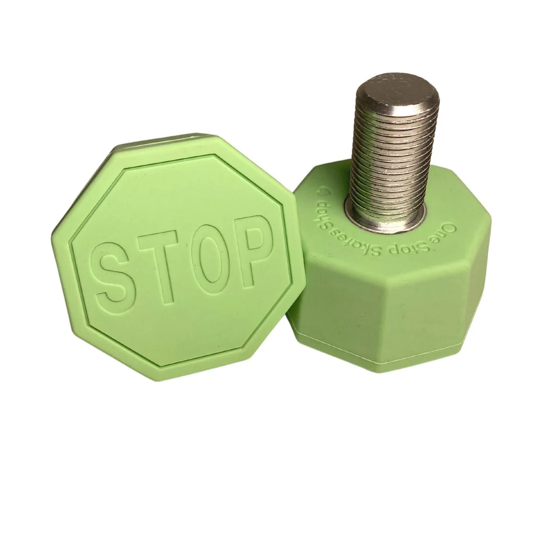 Stop Sign Toe Stops - GREEN - Image 2