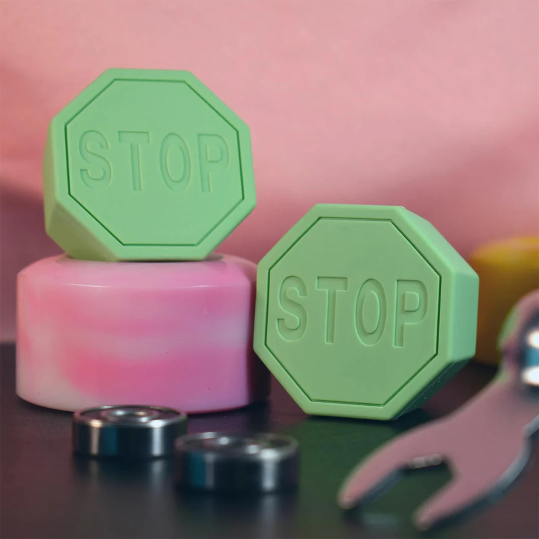 Stop Sign Toe Stops - GREEN - Image 4