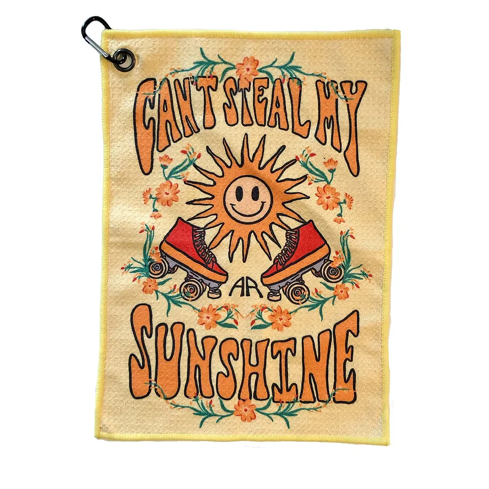 Sweat Towel with Carabiner - SUNSHINE