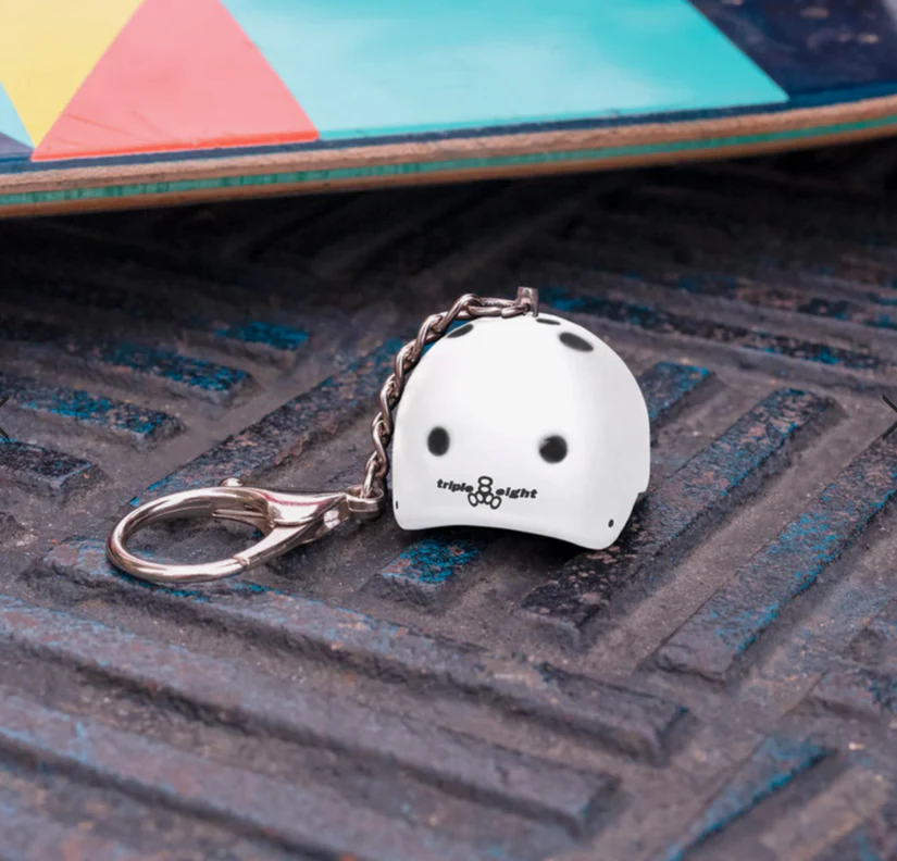Triple 8 mini helmet keychain