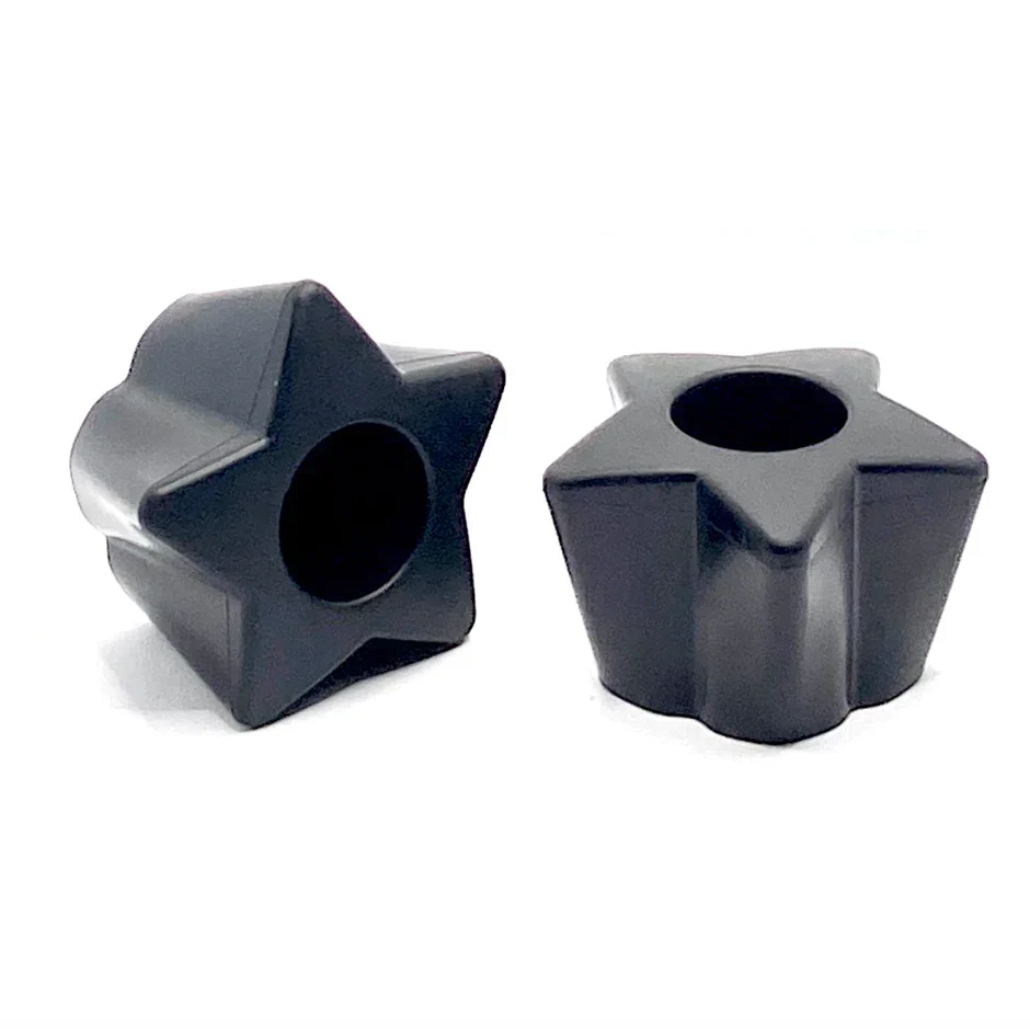 ★ Twinkle Toes Bolt-On Star Stops - BLACK